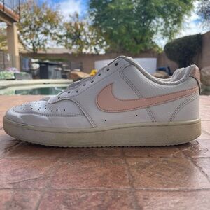 Nike White and Pink Athletic Shoes